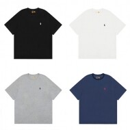 폴로 랄프로렌 반팔 티셔츠 포니로고 남자 커플티 남여공용 기본핏 라운드티