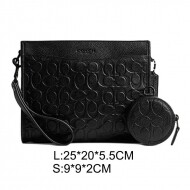 COACH 코치 히치 컨버터블 크로스바디 위드 파우치 BLK CP455