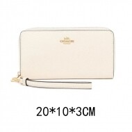 코치 COACH C3441white 롱 지퍼 라운드 지갑 여성용 IMTAU 토프