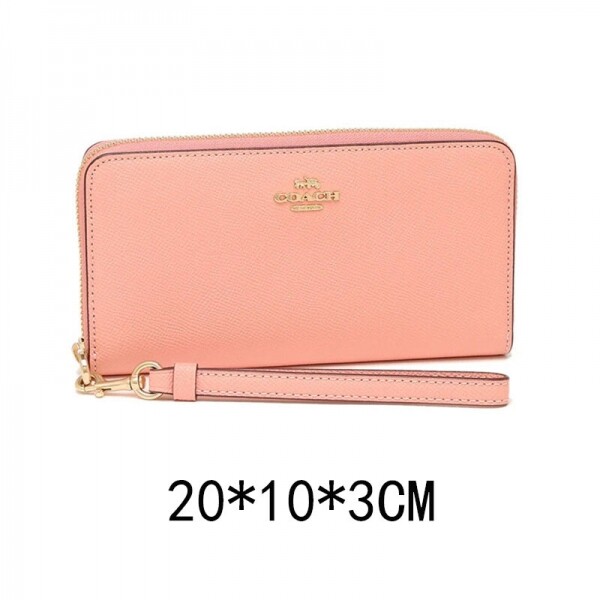 블링크,코치 COACH C3441pink 롱 지퍼 라운드 지갑 여성용 IMTAU 토프