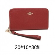 코치 COACH C3441red 롱 지퍼 라운드 지갑 여성용 IMTAU 토프