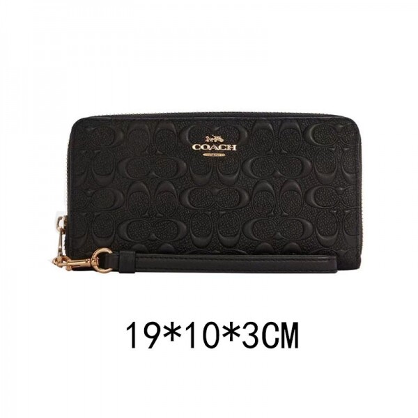 블링크,코치 시그니처 레더 장지갑 C7360black