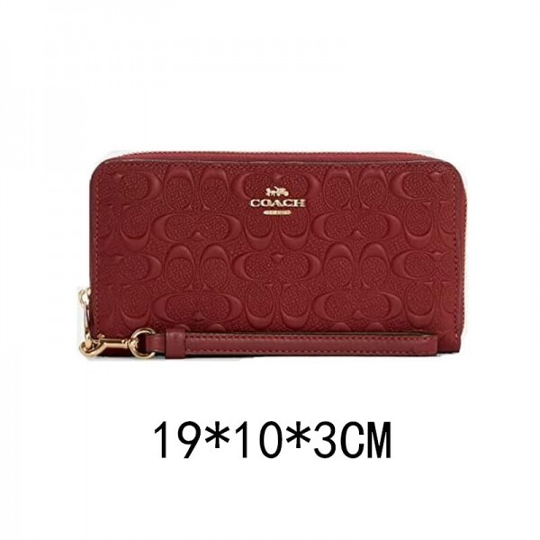 블링크,코치 시그니처 레더 장지갑 C7360red