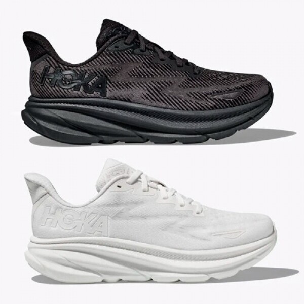 블링크,호카 오네오네 클리프톤 9 블랙 화이트 남자 남여공용